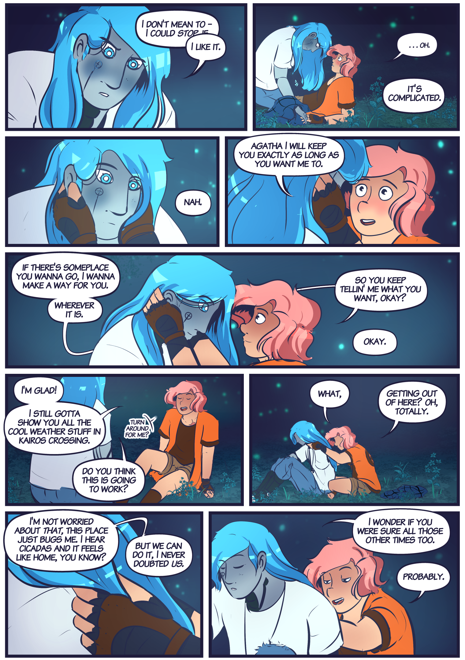 somewhere in the afterlife sho goddard is fuckin psyched that agatha's blush function still works so well