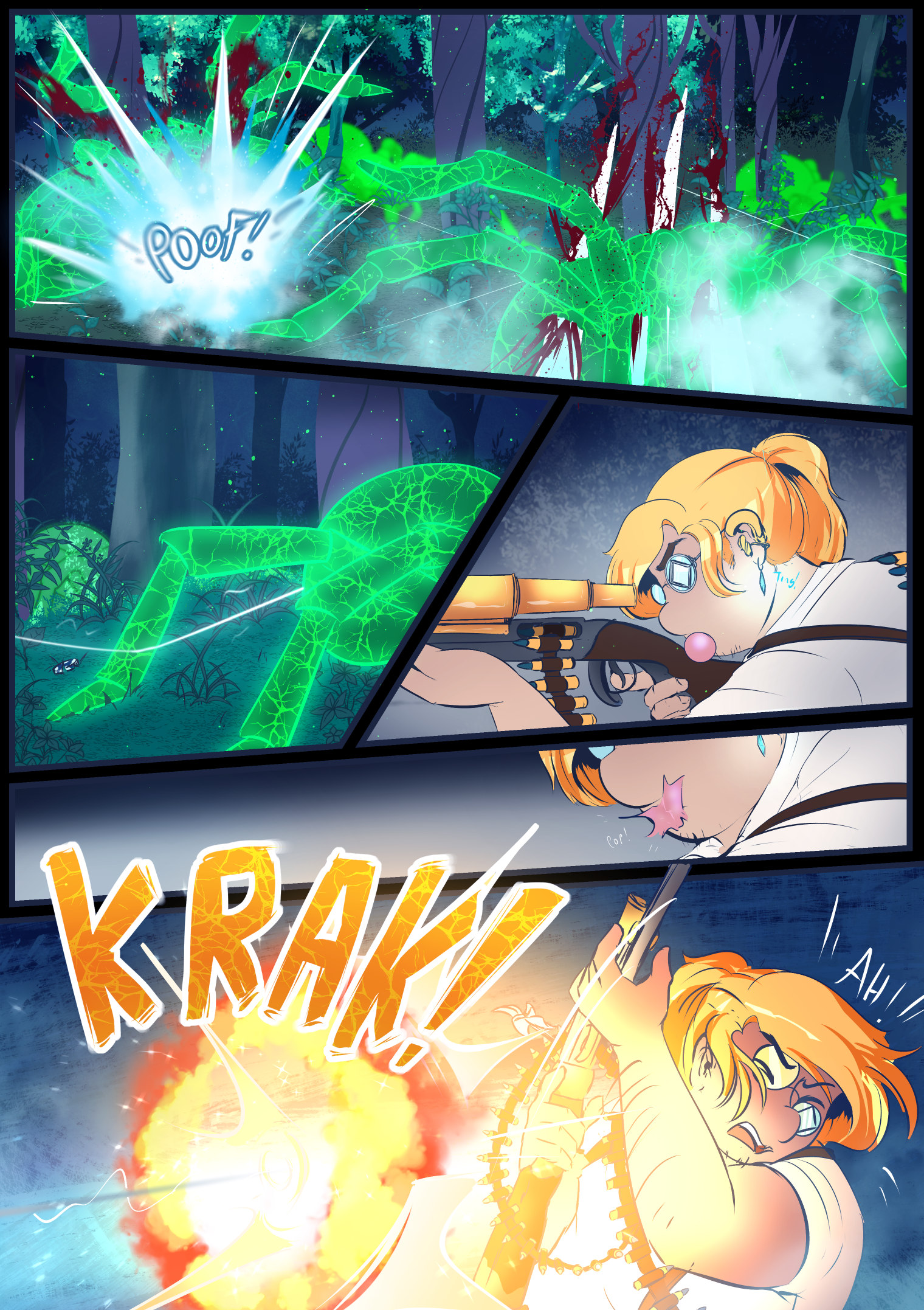 getting better at not swallowing his gum hopefully